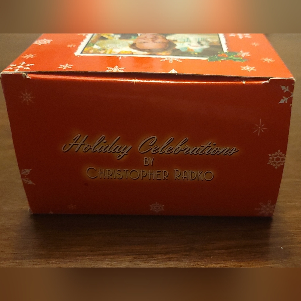 Vintage 2005 Holiday Celebration Christopher Radko Ceramic Candy Cane Ornament - Picture 3 of 8